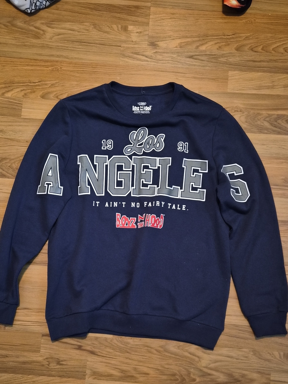 Hybrid Apparel Boyz N The Hood Navy Los Angeles Graphic Sweatshirt